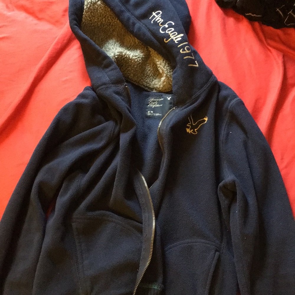 AE fleece with zipper and pockets